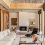 Arquitectura pozuelo. victor de la fuente. vivienda unifamiliar con mobiliario personalizado a medida con materiales sostenibles y acabados artesanales. Vista de la planta inferior